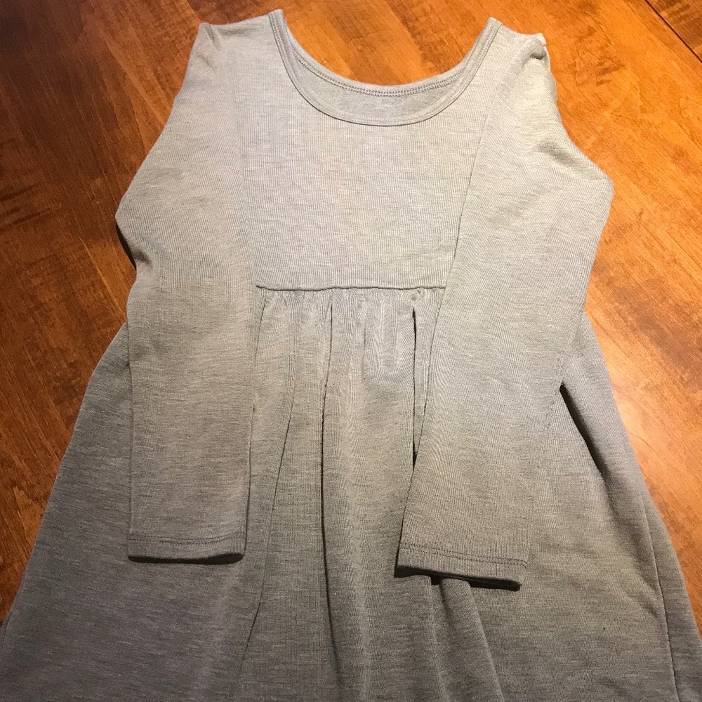 Cat & Jack Girls Size 7/8 Grey Dress